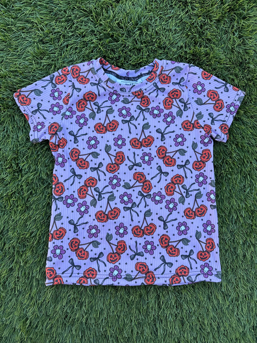 Purple Cherry Pumpkin Basic Tee