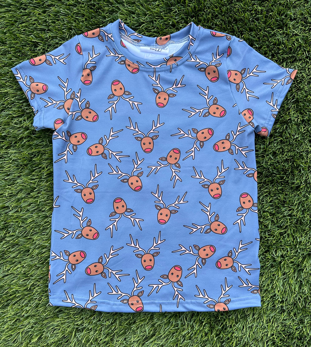 Blue Reindeer Basic Tee