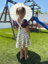 Load image into Gallery viewer, Halloween Smiley Face Pinafore &amp; Leotard
