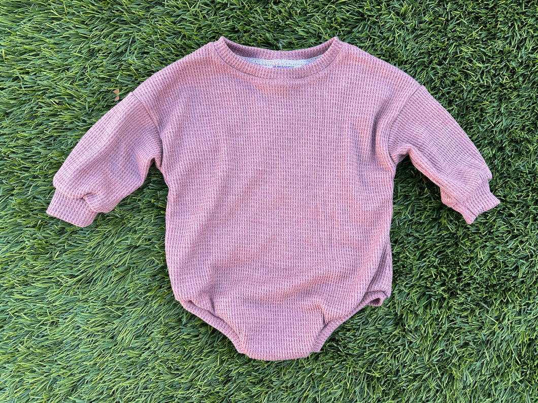 Mauve Sweater Romper