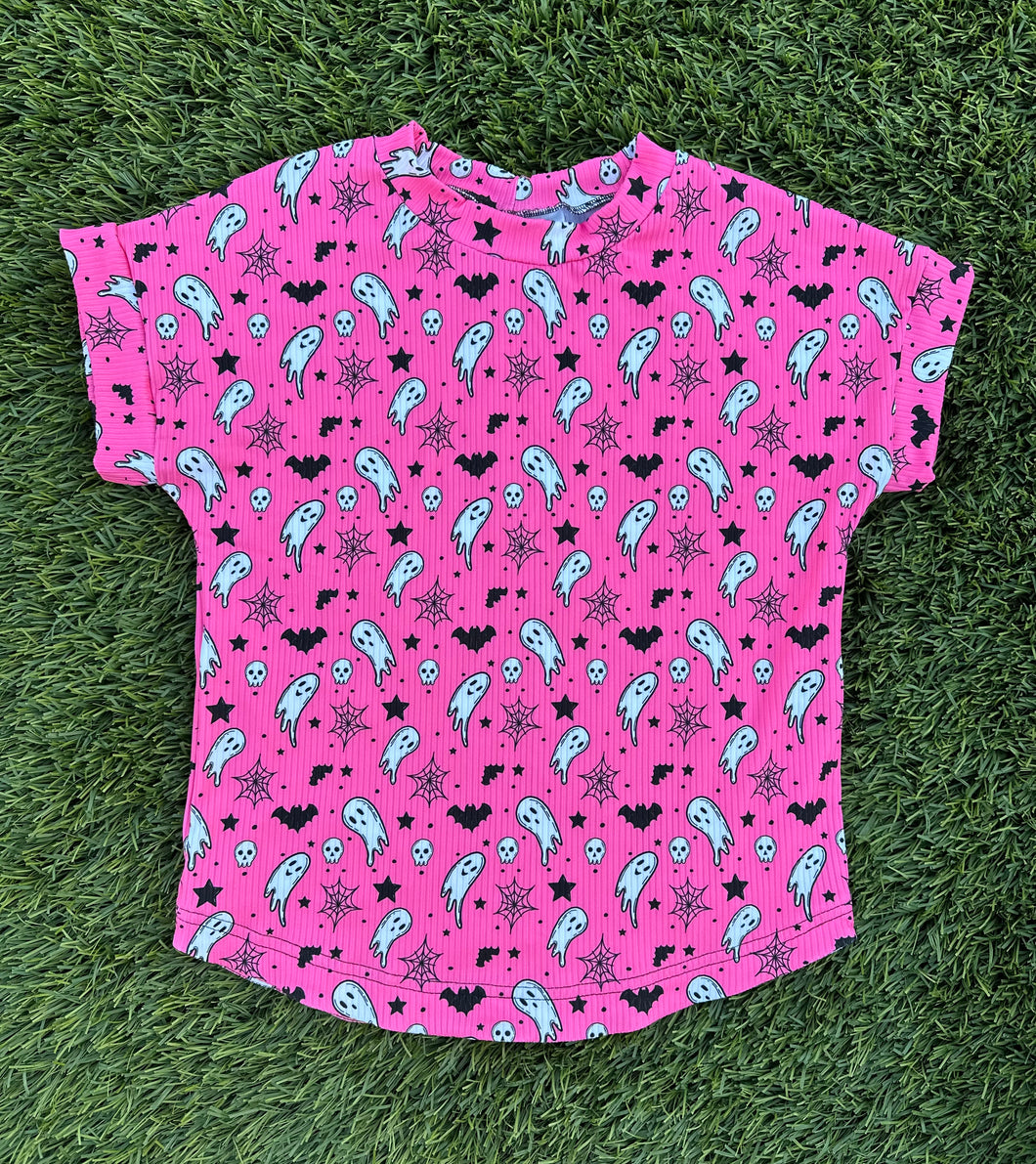 Pink Ghost Slouchy Tee