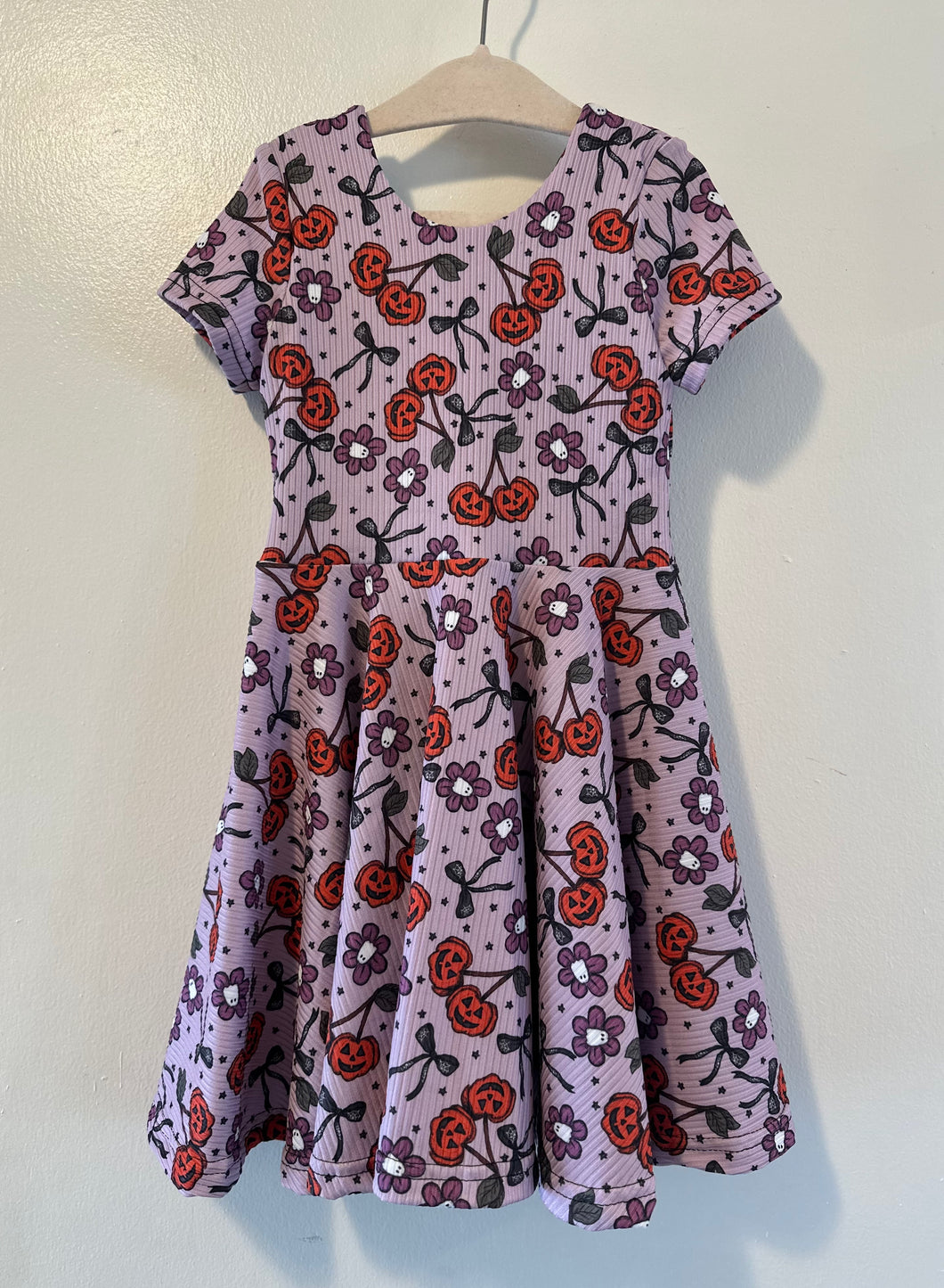 Purple Cherry Pumpkin Leo Dress