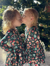 Load image into Gallery viewer, Green Holiday Leo Dress (1 left; 3T or smaller)
