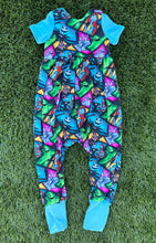 Load image into Gallery viewer, NBC/ Teal AlleyCat Romper
